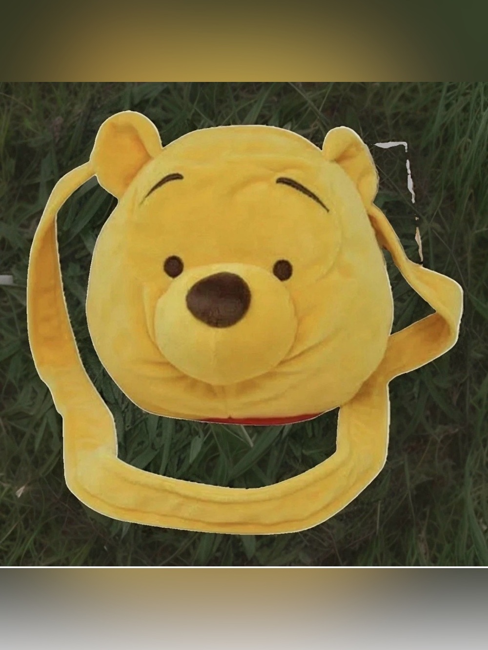 Disney Yellow Winnie the Pooh Plush Crossbody Bag